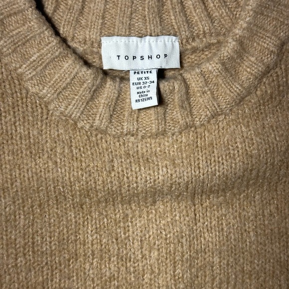 TOP SHOP Women’s Cropped Sweater - Picture 2 of 3